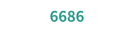 6686